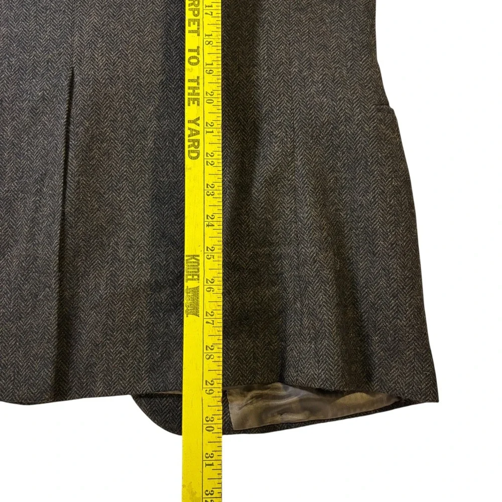 Nordstrom Mens Brown Herringbone Blazer Wool Camel Hair Sport‎ Coat Canada 44 R
